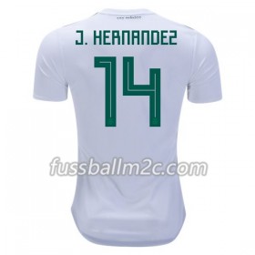 Fußballtrikots Mexiko J.Hernandez 14 Auswärts Trikotsatz WM 2018